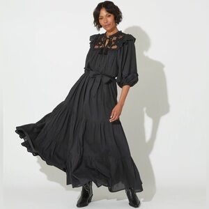 NEW CLEOBELLA RAVENNA ANKLE DRESS IN BLACK
